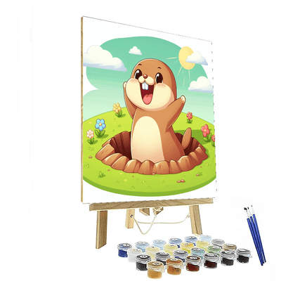 Giggle Gopher Painting By Numbers Kit