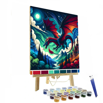 Fantasy Dragon Flight Numbered Painting Kits