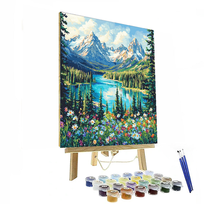 The Canadian Rockies DIY Paint By Numbers