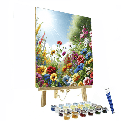 Whimsical Garden Of Flowers Painting By Numbers Kit