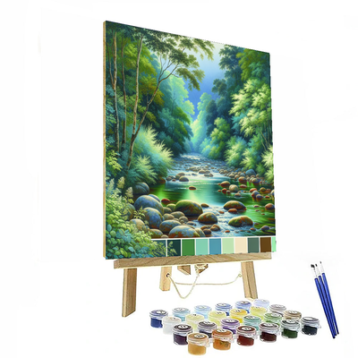 Gentle River Reflection Painting By Numbers Kit