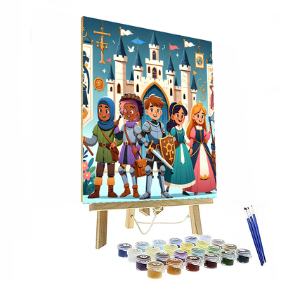 Charming Castle Caper Painting By Numbers Kit