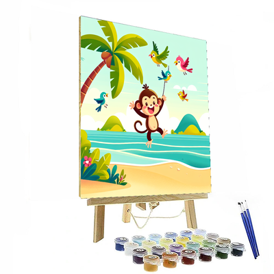 Tropical Paradise Exploration Paint By Numbers Art