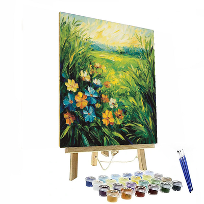 Vincent Van Gogh Inspired Lush Greenery In Bloom  Painting By Numbers Kit