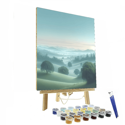 Serene Morning Fog Paint By Numbers