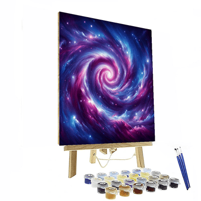 Cosmic Galaxy Vortex Paint By Color