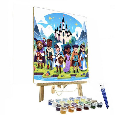 Fairytale Journey To The Castle Painting By Numbers Kit