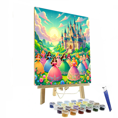 Whimsical Princess Party Numbered Painting Kits