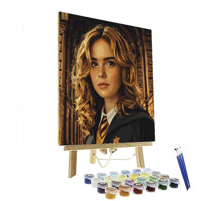 Emma Watson: A Bright Luminary Of Literacy And Lore Paint By Numbers Art