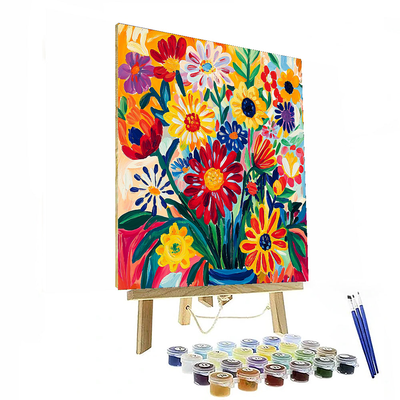 Henri Matisse Inspired Radiant Flora  Painting By Numbers Kit