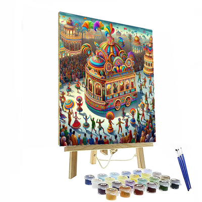 Vibrant Carnival Festivities Number Painting