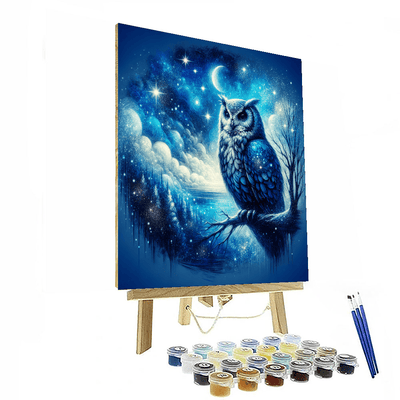 Mystical Night Owl Paint By Numbers Art