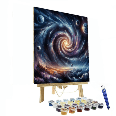 Cosmic Dreamscape Journey Paint By Color