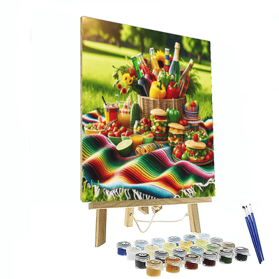 Charming Picnic Day Paint By Numbers Art