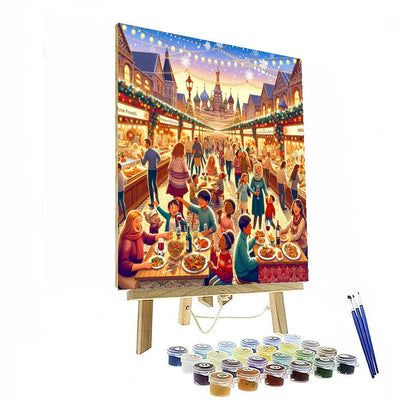 Walt Disney World Food And Wine Festival Paint By Number