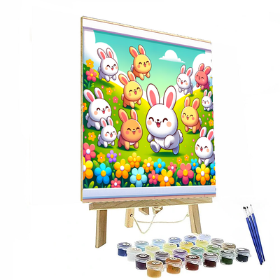 Hopping Bunnies Paint By Number