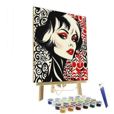 Cruella's Chic Fashion World - Disney Inspired Paint By Number