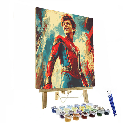 Tom Holland: The Spirited Journey Of Spider-man Paint By Numbers Art