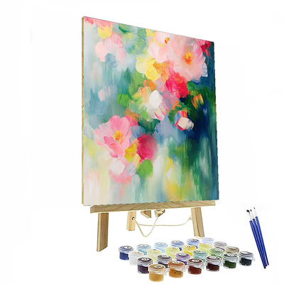 Monet Inspired Abstract Floral Symphony  Paint By Numbers Art