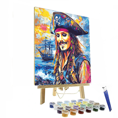 Johnny Depp: The Eccentric Magic Of Captain Jack Sparrow Paint By Numbers Kits