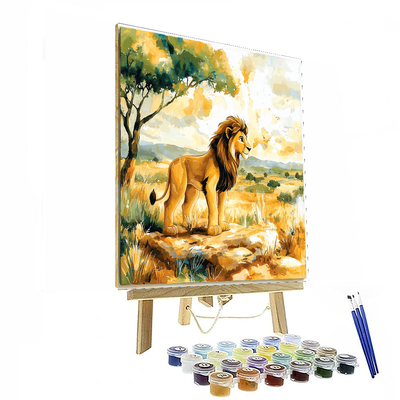 Simba's Savannah Splendor - Disney Inspired Numbered Painting Kits