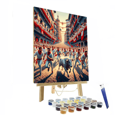 Fiesta De San Fermin - Spain Numbered Painting Kits