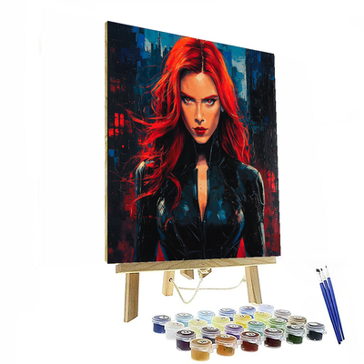 Scarlett Johansson: The Irresistible Spirit Of Black Widow Numbered Painting Kits