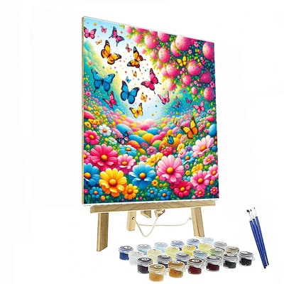 Joyful Butterfly Garden Paint By Color