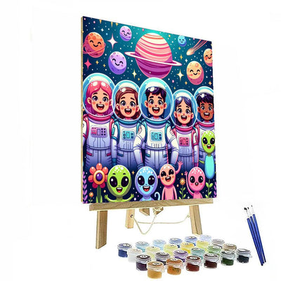 Exciting Space Quest Paint By Numbers Kits