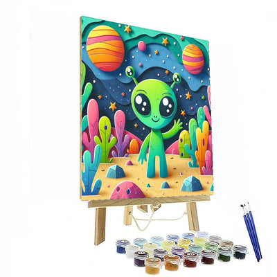 Alien World DIY Paint By Numbers