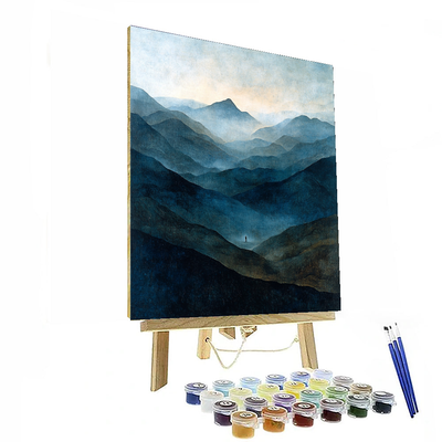 Caspar David Friedrich Inspired Shadows Of Time  Paint By Numbers Kits