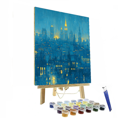 James McNeill Whistler Inspired Whistler's Nocturne Cityscape  Paint By Numbers Kits