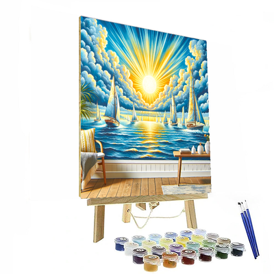 Breezy Sailing Adventure Painting By Numbers Kit