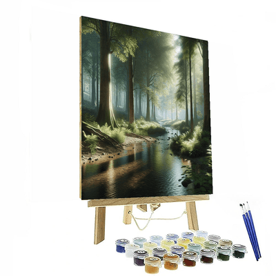 Enchanting Woodland Retreat Number Painting