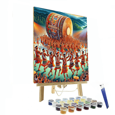 Wangala Festival - India Painting By Numbers Kit