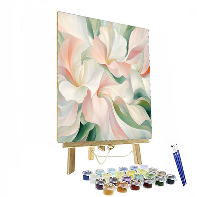 Georgia O'Keeffe Inspired Petals In The Wind  Paint By Numbers Art