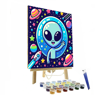 Cosmic Creatures DIY Paint By Numbers