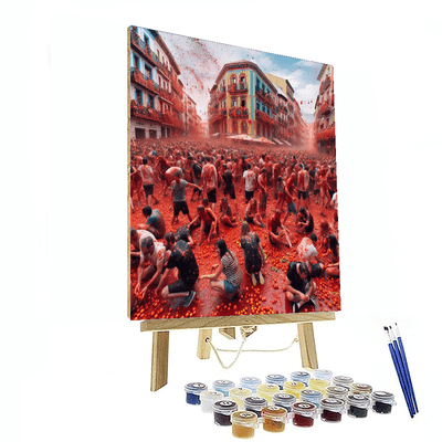 Tomatina - Buñol Paint By Numbers Art