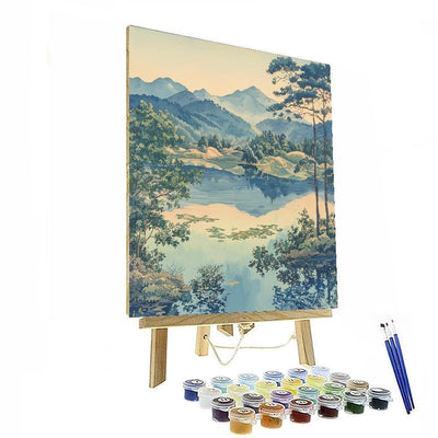 Zhao Mengfu Inspired Symphony Of Serenity  Paint By Color