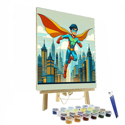 Superhero's Brave Quest Numbered Painting Kits