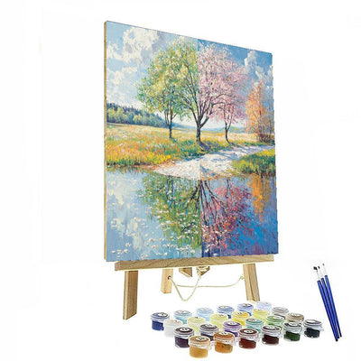 Claude Monet Inspired Celestial Seasons  DIY Paint By Numbers