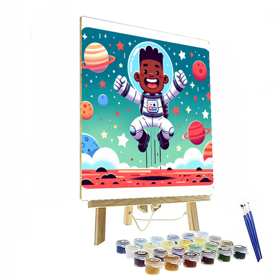 Daring Astronaut Painting Number Kit