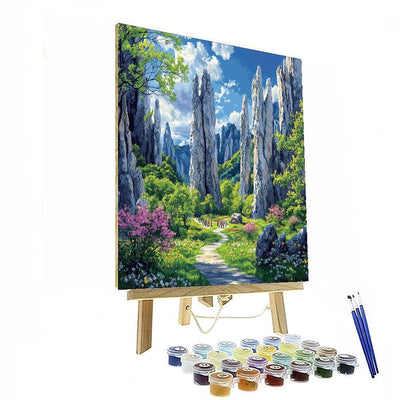 Shilin Stone Forest Paint By Number