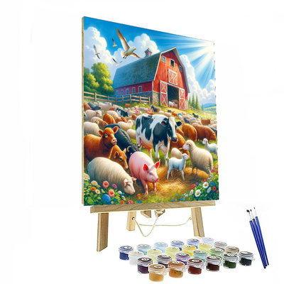 Fantastic Farm Friends Painting Number Kit