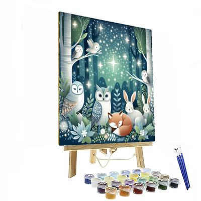 Starlit Woodland Adventure Paint By Color