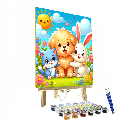 Cute Pet Pals Painting By Numbers Kit