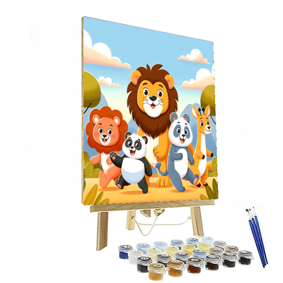 Amazing Animal Adventures Painting Number Kit