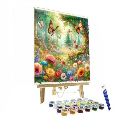 Charming Fairytale Forest Paint By Color