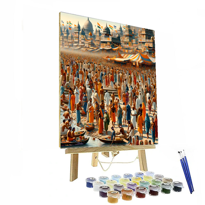 Kumbh Mela - Allahabad Painting By Numbers Kit