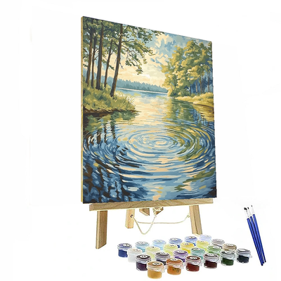 Claude Monet Inspired Tranquil Waters  Paint By Numbers Art